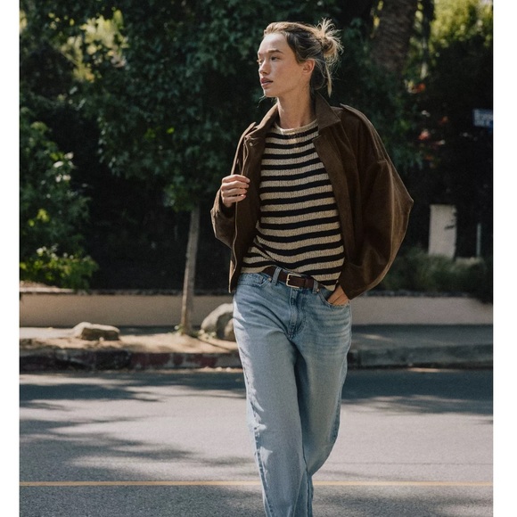 Zara SUEDE EFFECT BOMBER JACKET - Picture 3 of 15